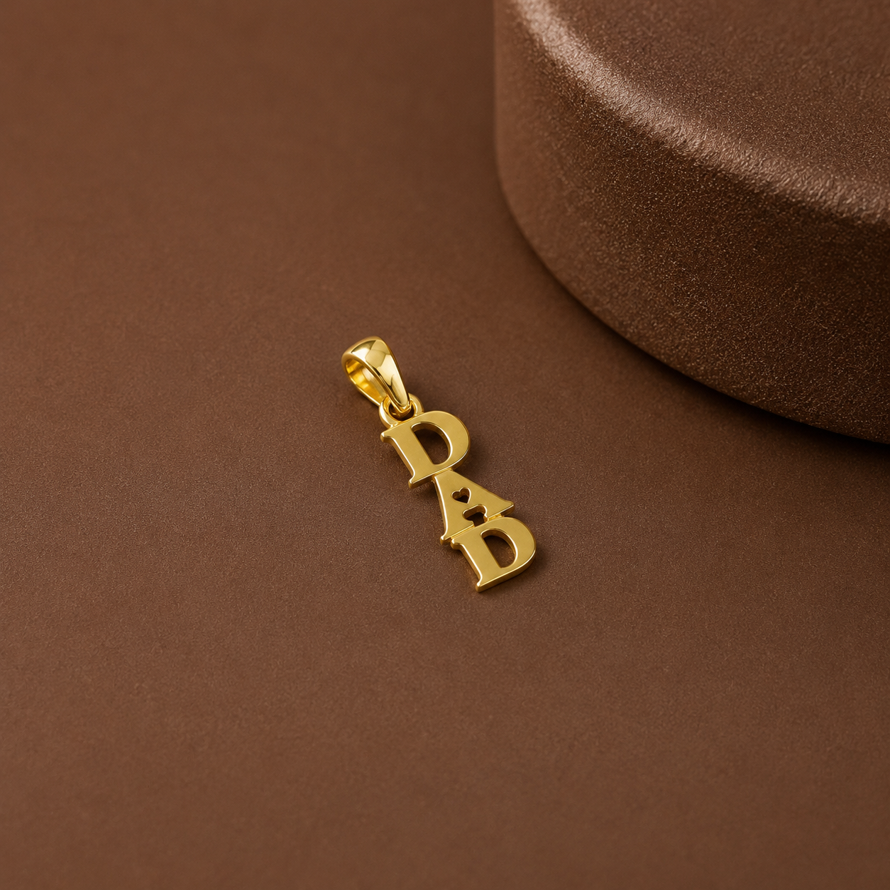 Linear Devotion "DAD" Gold Pendant