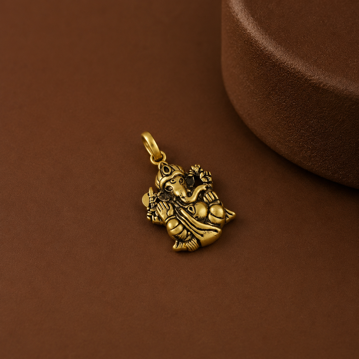 Lord Ganesha Antique Gold Pendant
