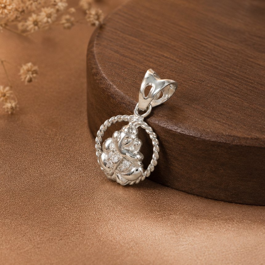 Precious Cub Silver Pendant