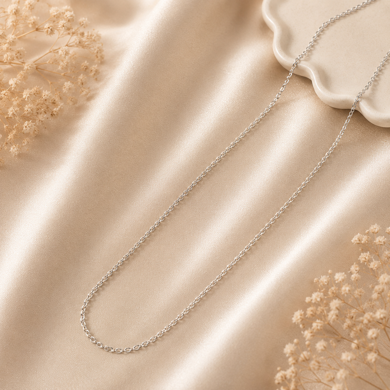 Elara Link Silver Chain