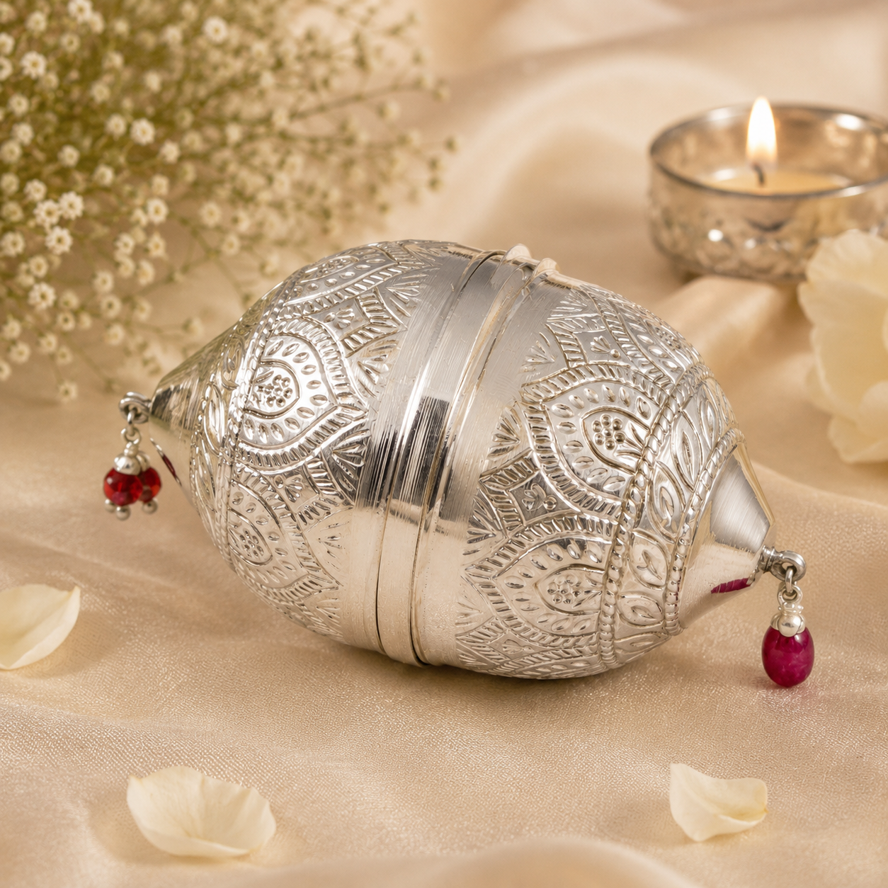 Shubh Kalash Silver Nariyal