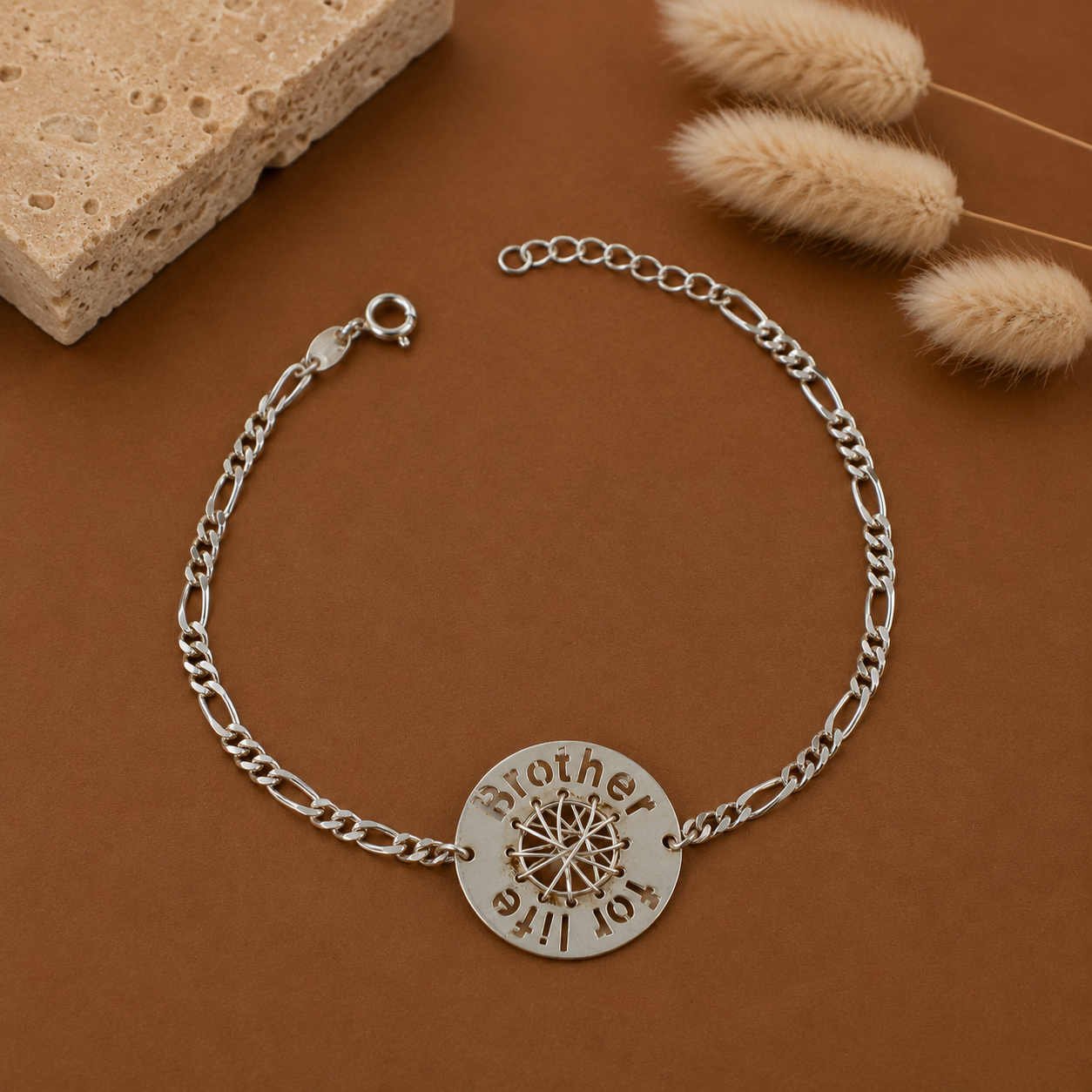 Brother For Life Silver Bracelet For Him