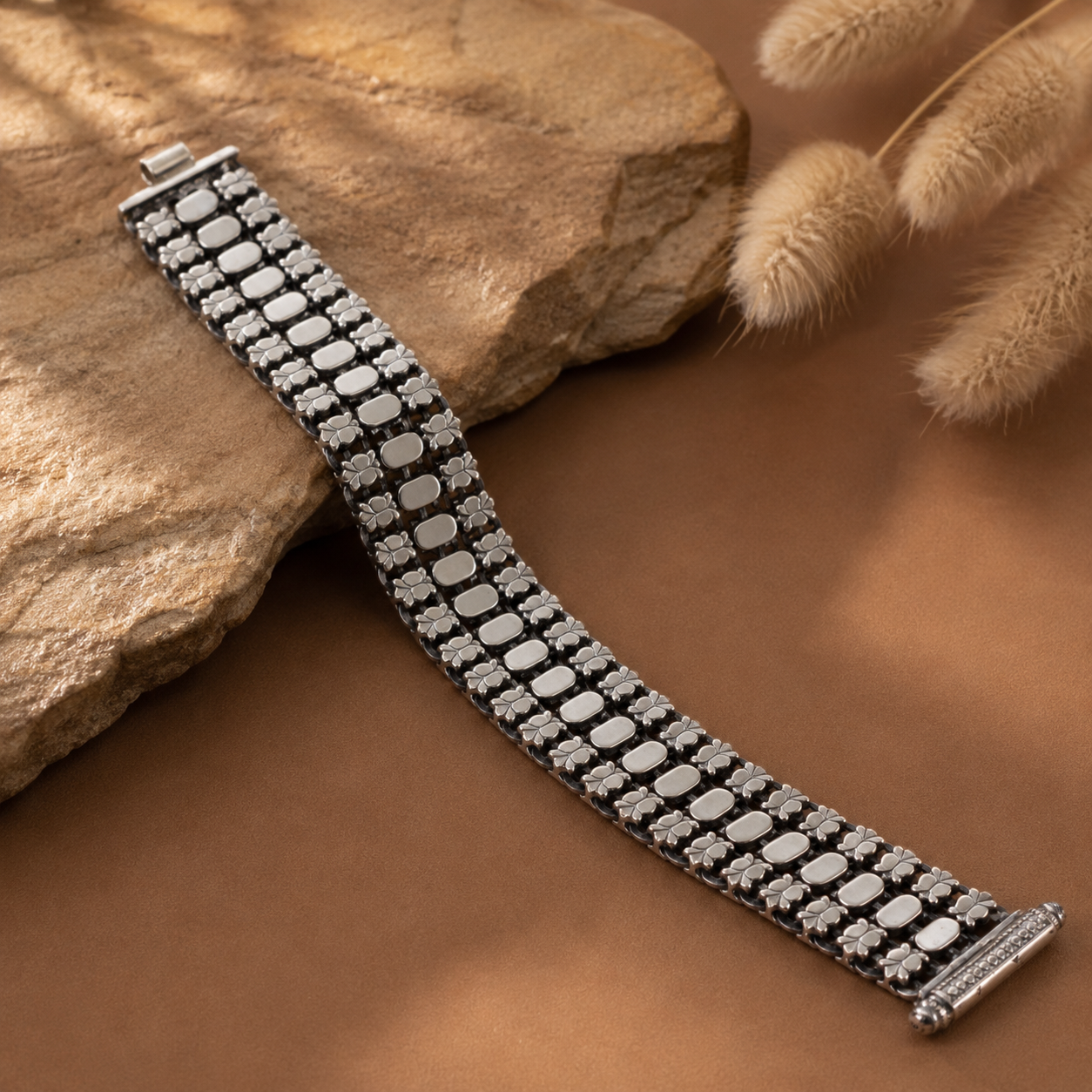 Royal Weave Bracelet Silver Bracelet For Him