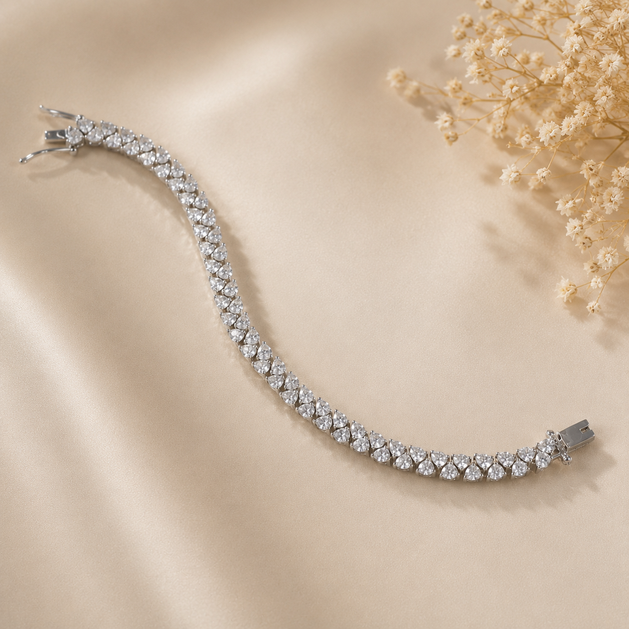 Kiara Heart Silver Bracelet