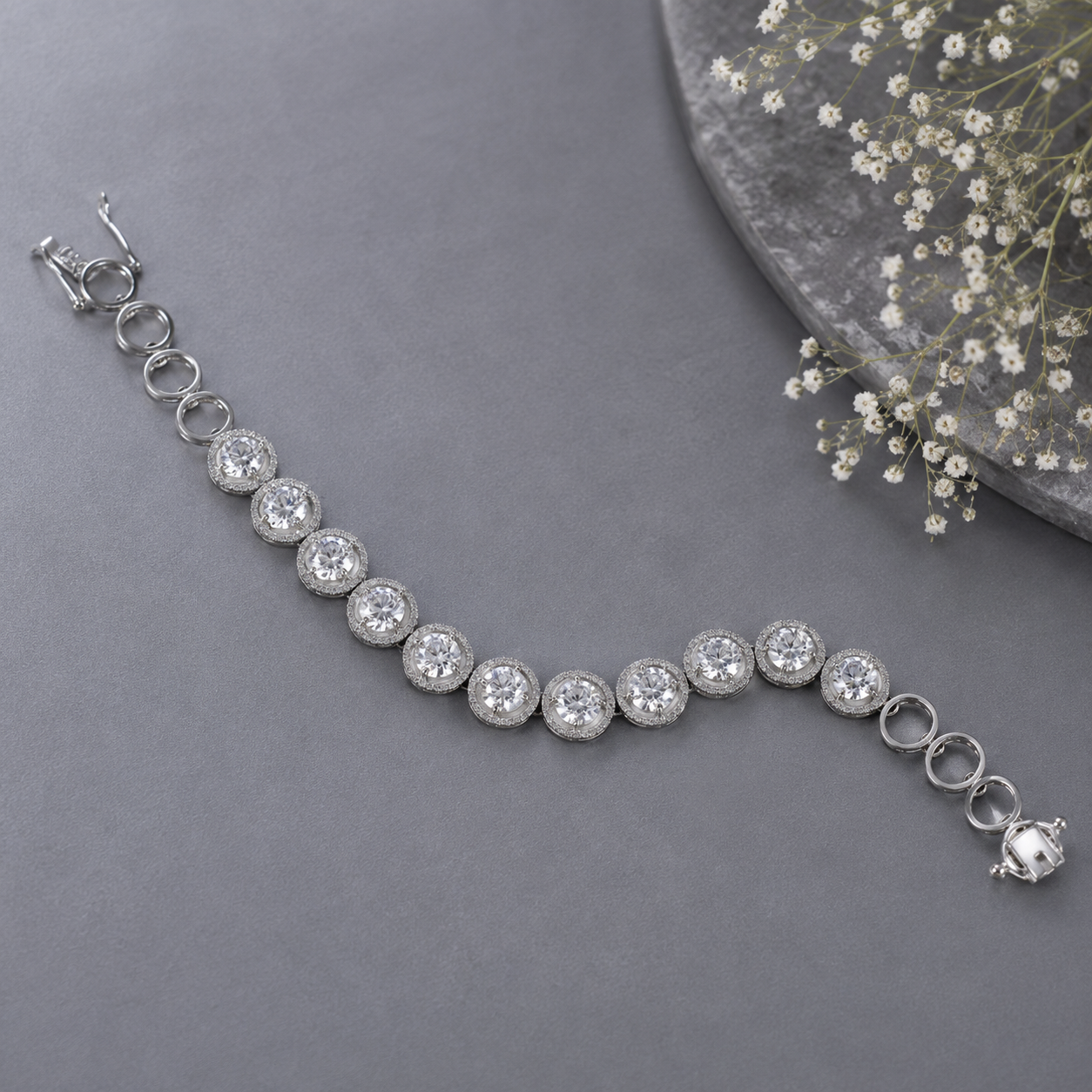 Zara Moonlight Silver Bracelet