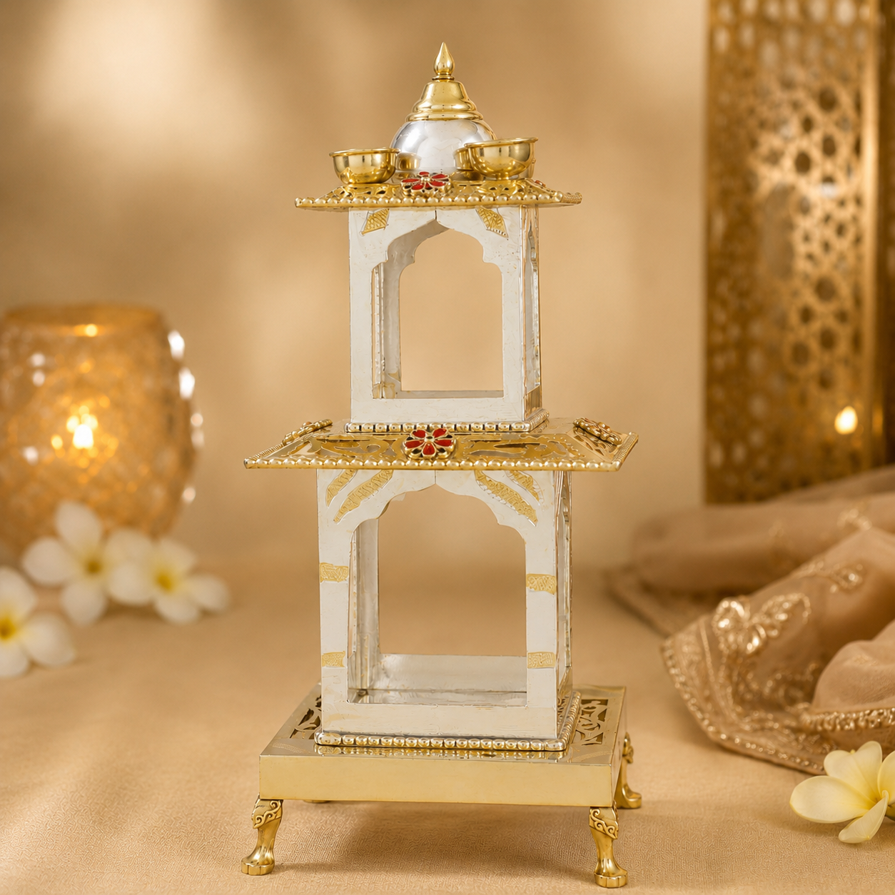Temple Elegance Silver Hatri