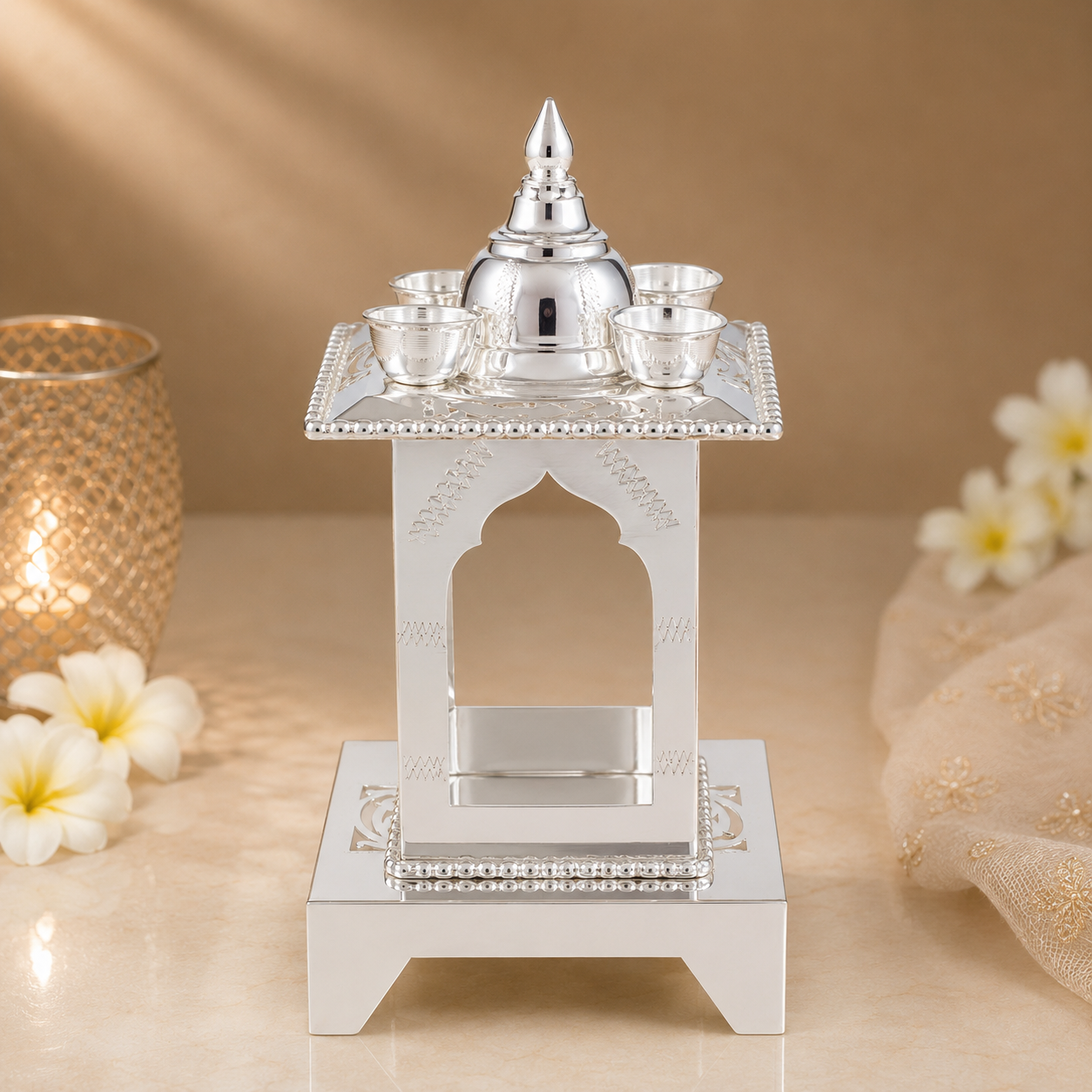 Shubh Kalash Silver Hatri