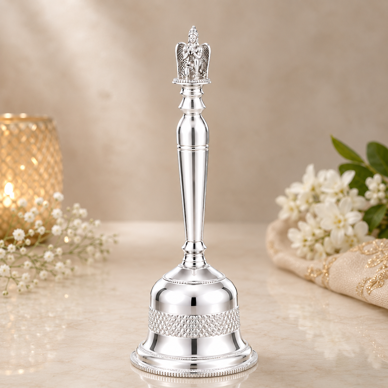 Divine Lakshmi Silver Bell