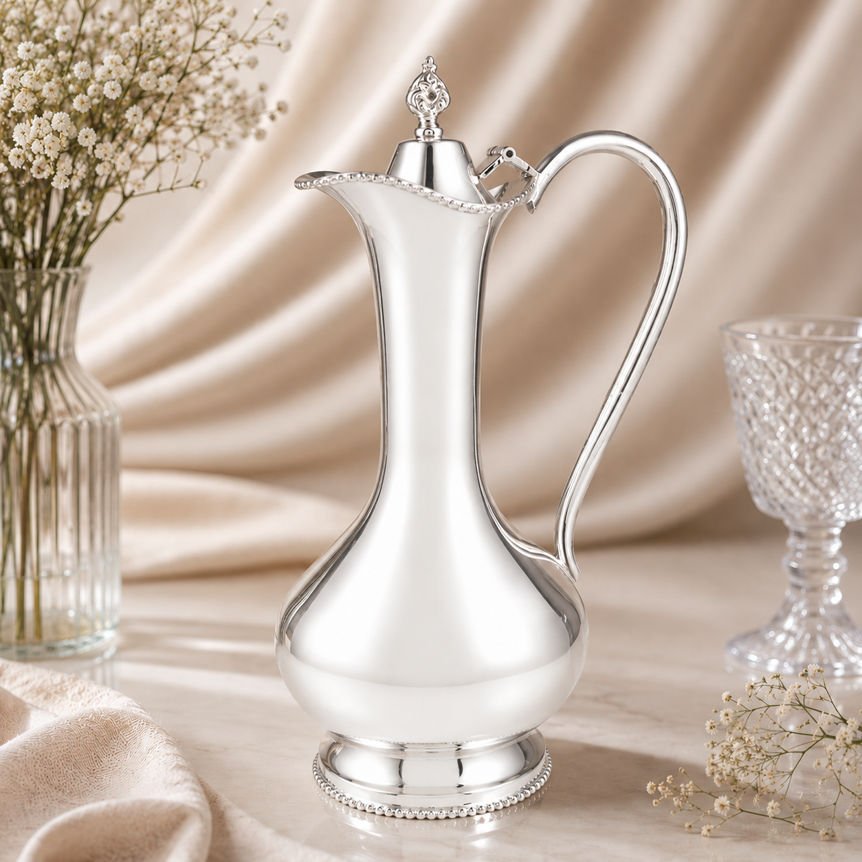 Premium Decanter Silver Jug
