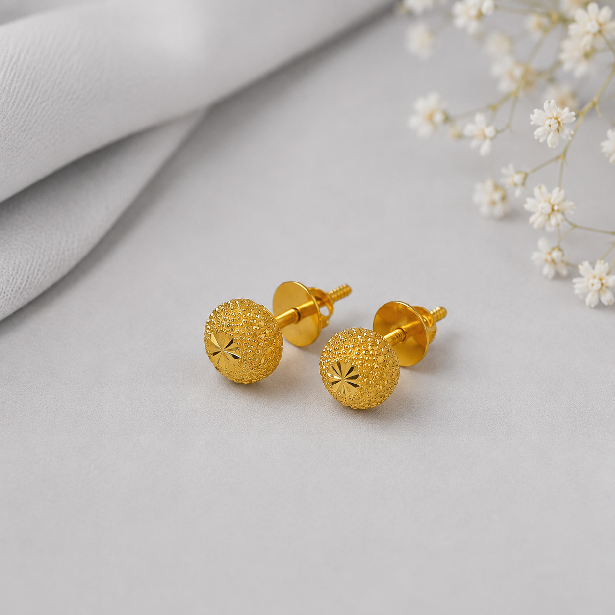 Riya Gleam Gold Earrings