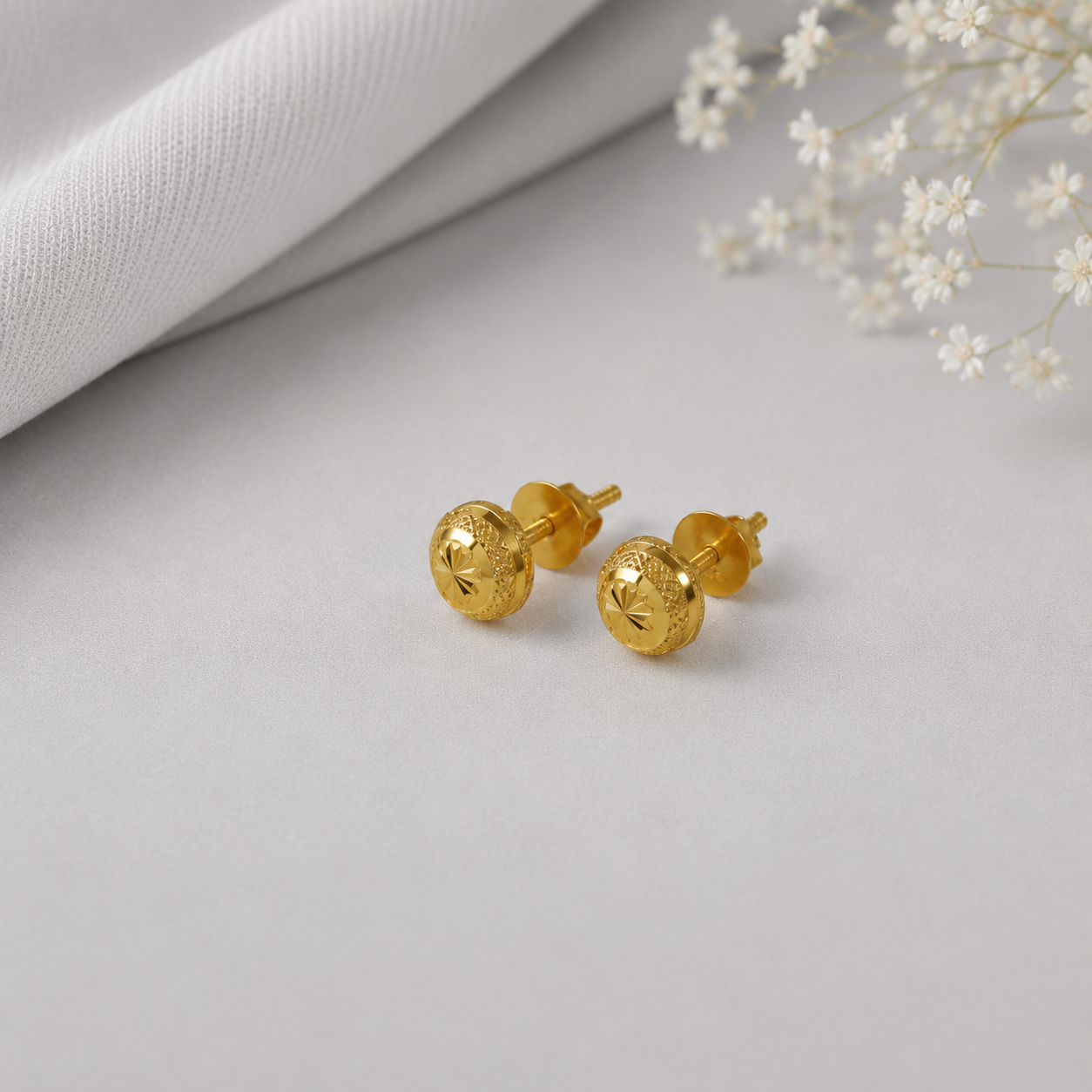 Prisha Glow Gold Earrings