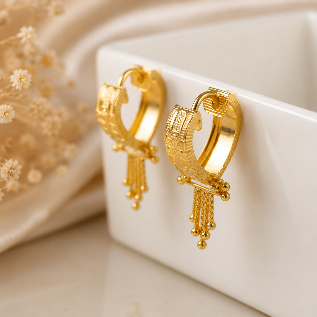 Siya Grace Hoops Gold Bali