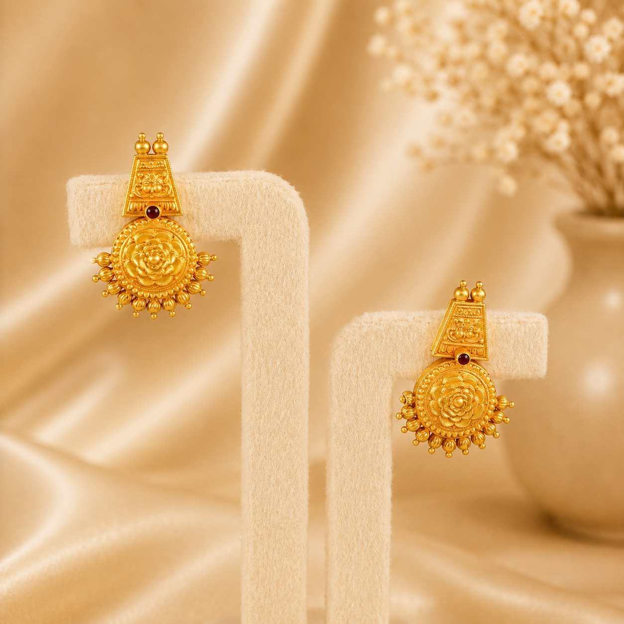 Zara Temple Radiance Gold Necklace Set