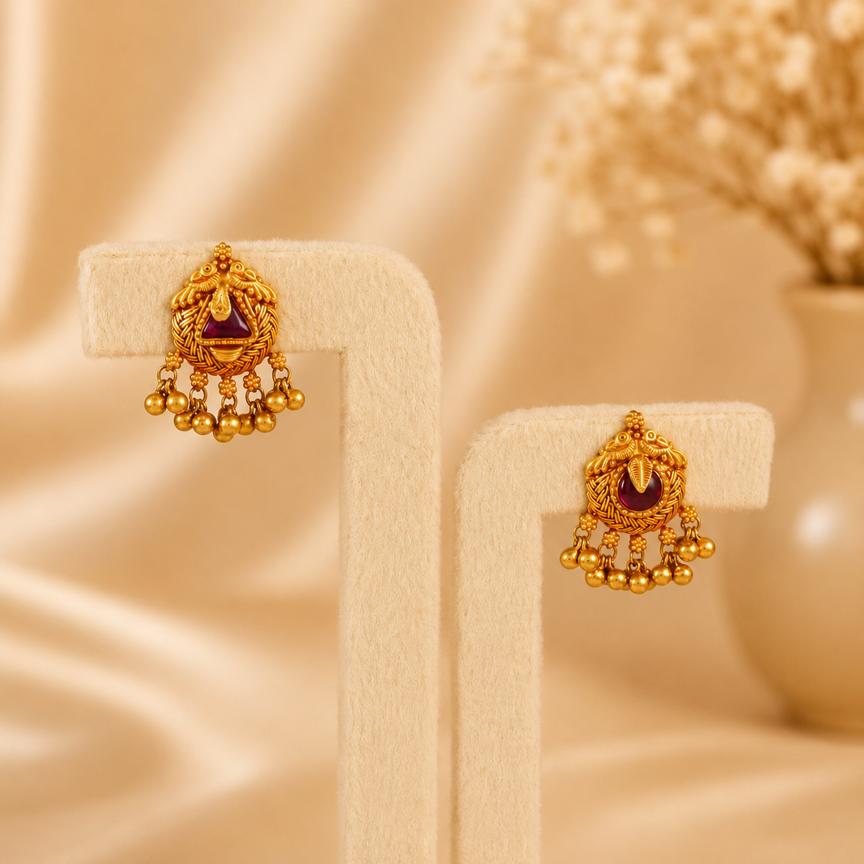 Avni Royal Beads Gold Long Necklace Set