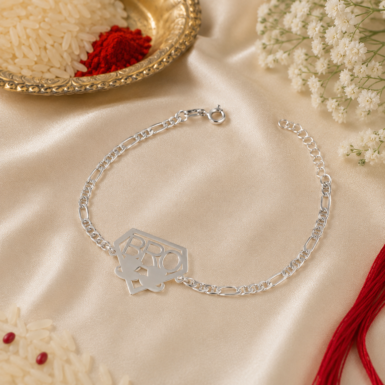 Brother Pride Silver Rakhi