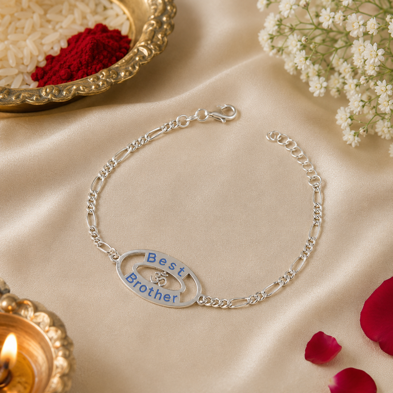 Best Brother Silver Rakhi