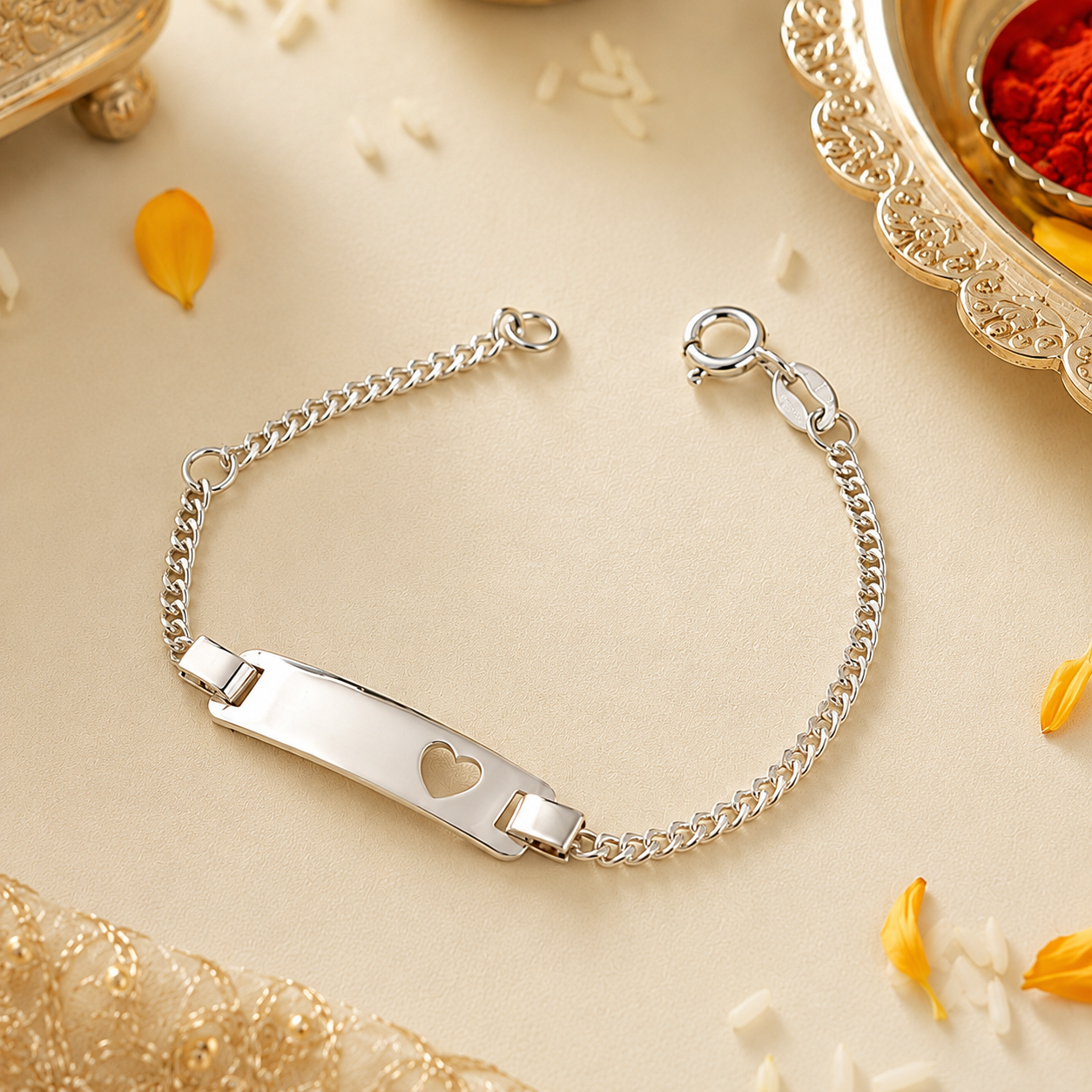 LoveLink Silver Rakhi