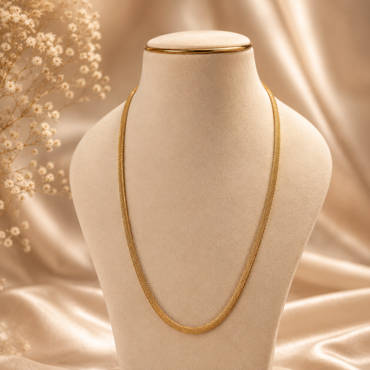 Ehan Luxe Mesh Gold Chain For Him