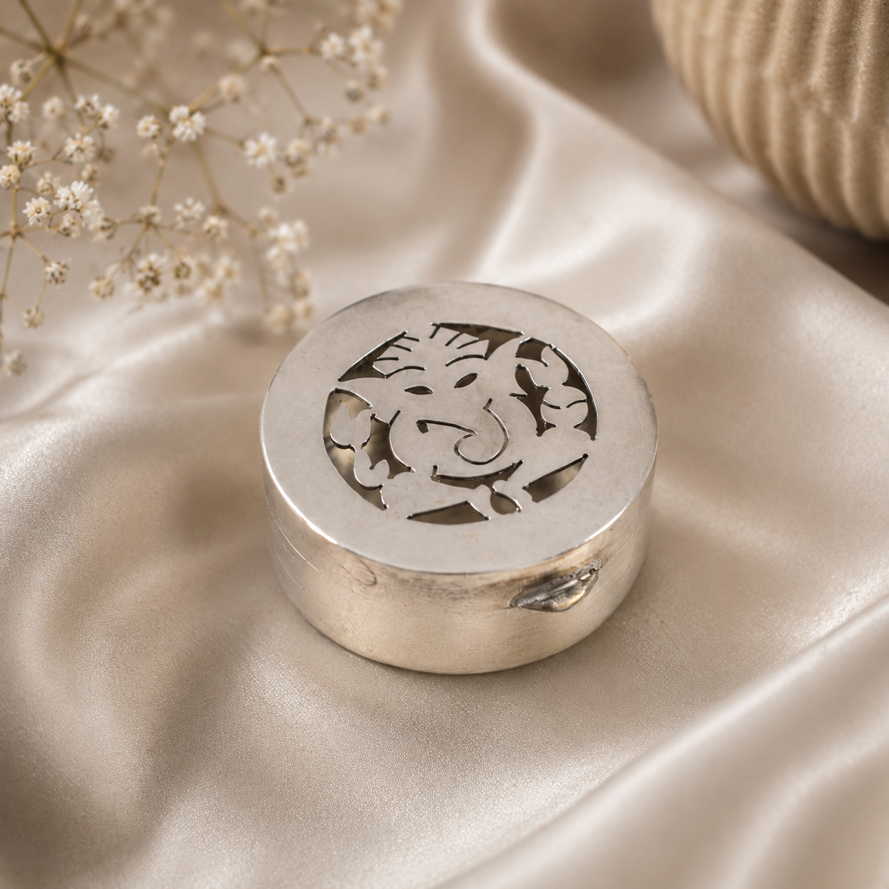 Shree Ganesh Silver Box