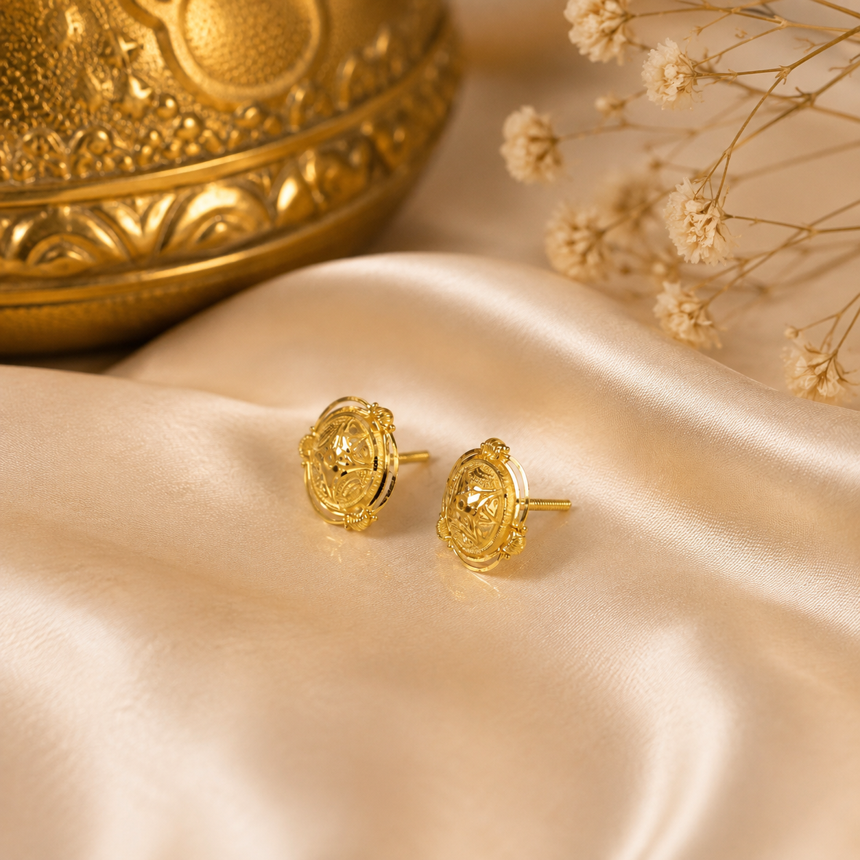 Myra Regal Chakra Gold Earrings