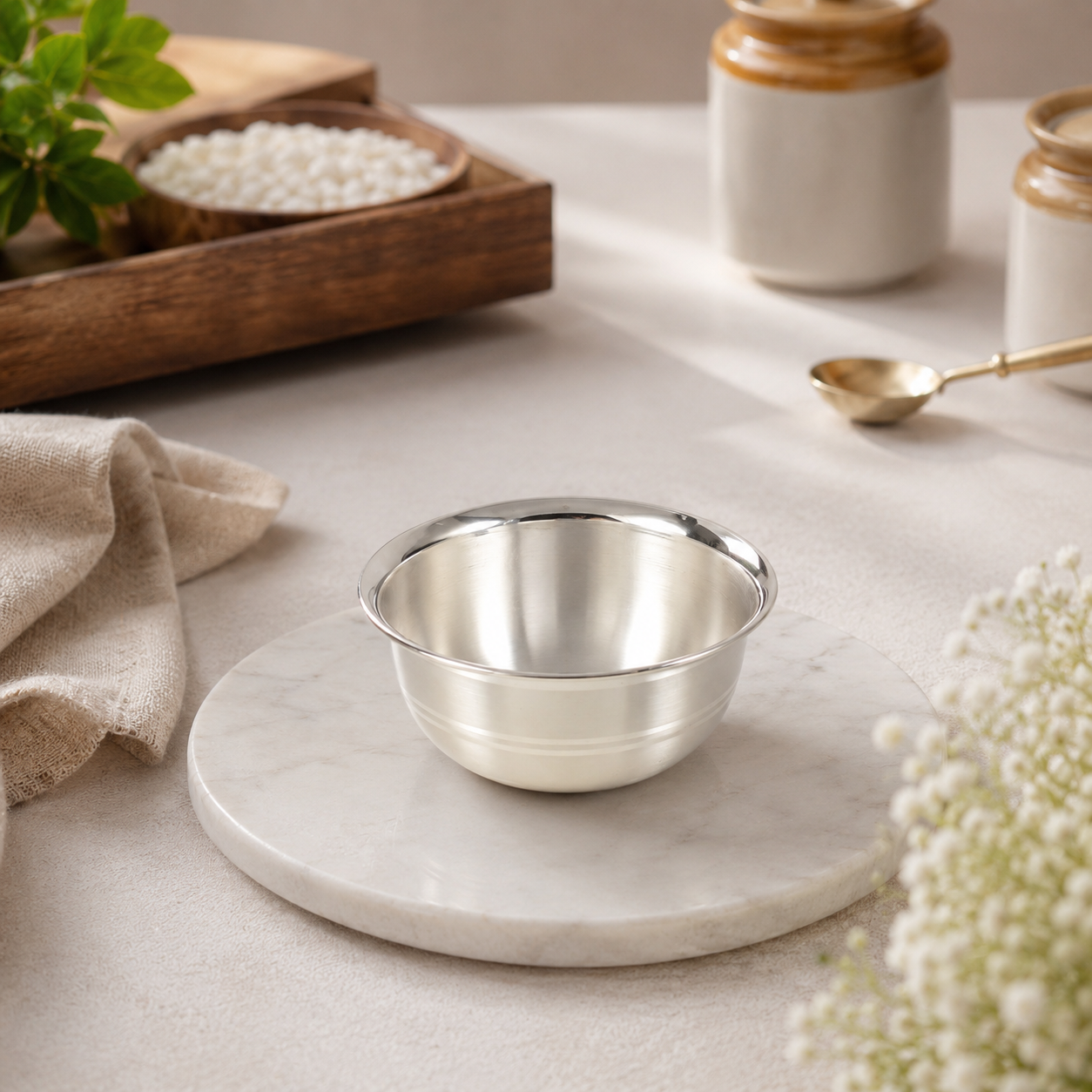 Classic Aura Silver Bowl