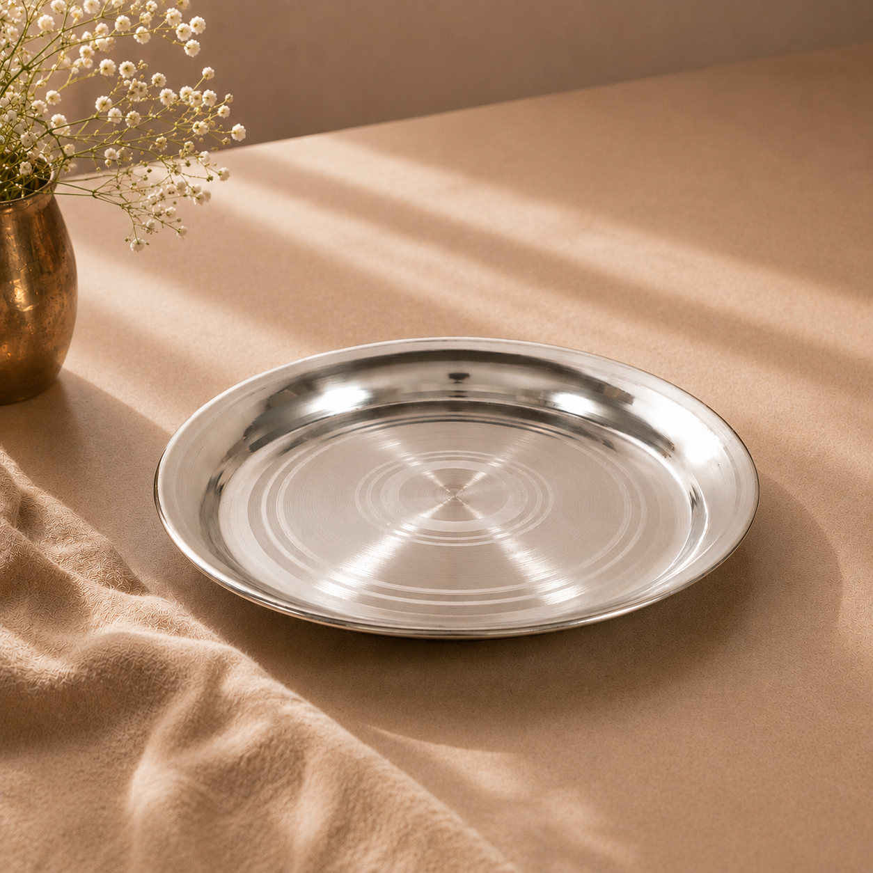 Parampara Silver Dining Plate