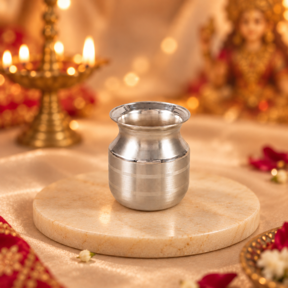 Pavitram Silver Pooja Kalash