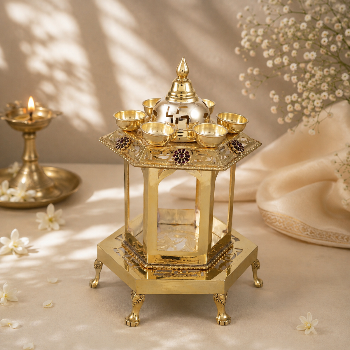 Royal Swastik Silver Hatri