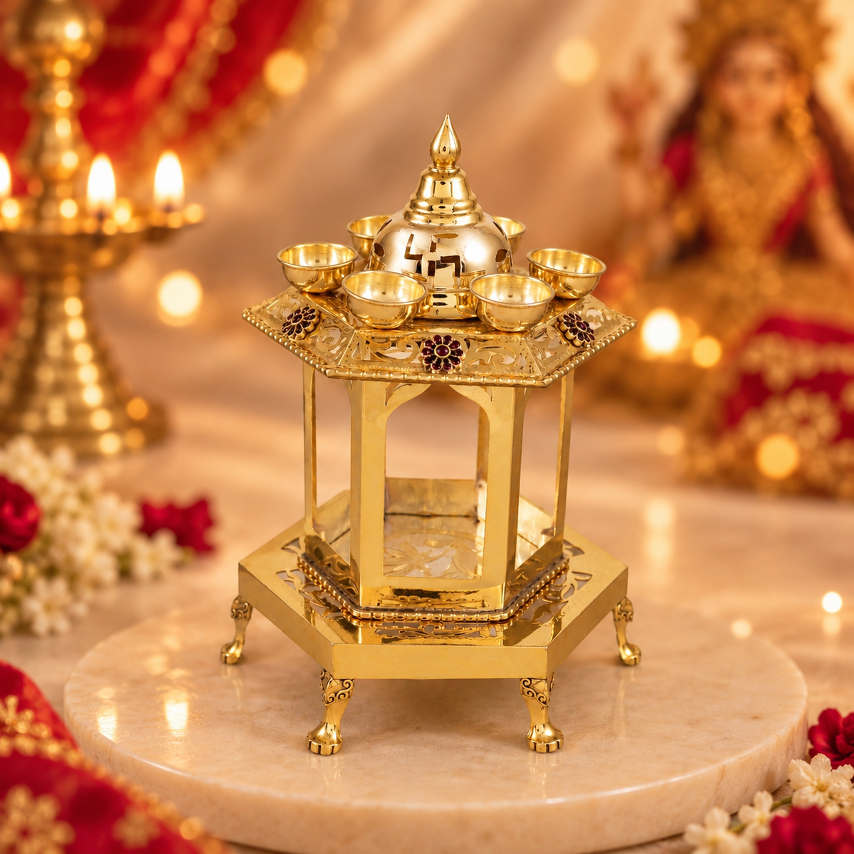 Royal Swastik Silver Hatri