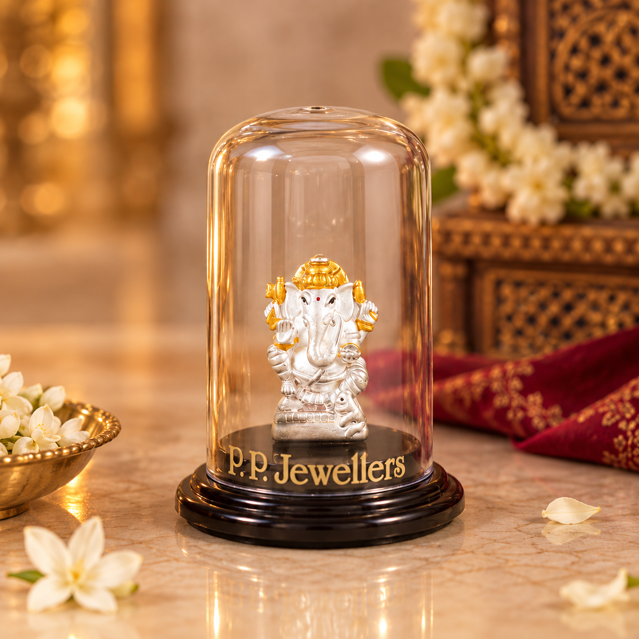 Mangalmurti Ganesha Silver Idol