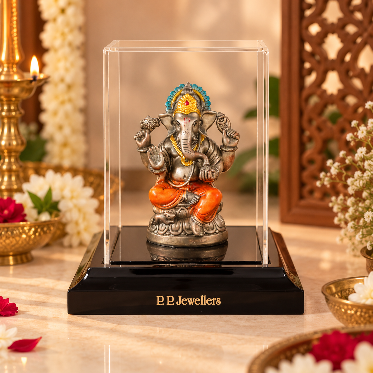 Varadvinayak Ganesha Silver Idol