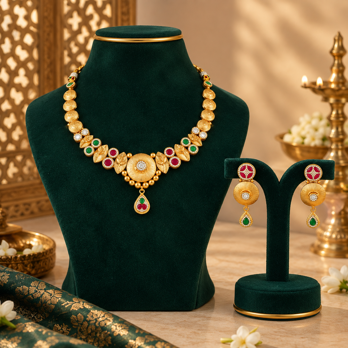 Amaira Coin Heritage Silver Necklace Set