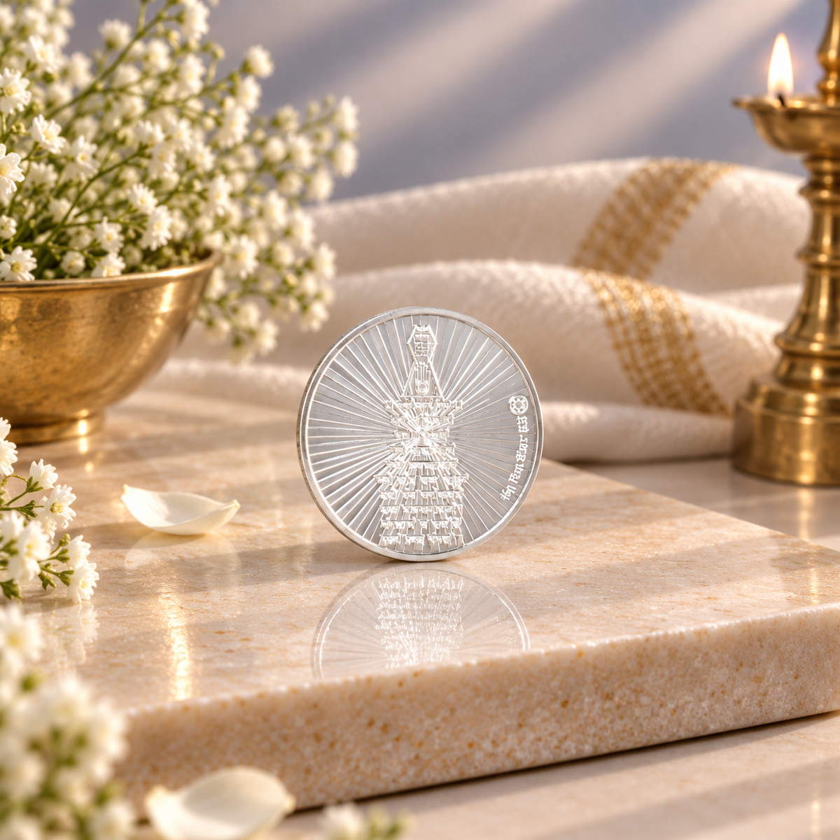 Mahavir Swami Blessings 10Gm Silver Coin