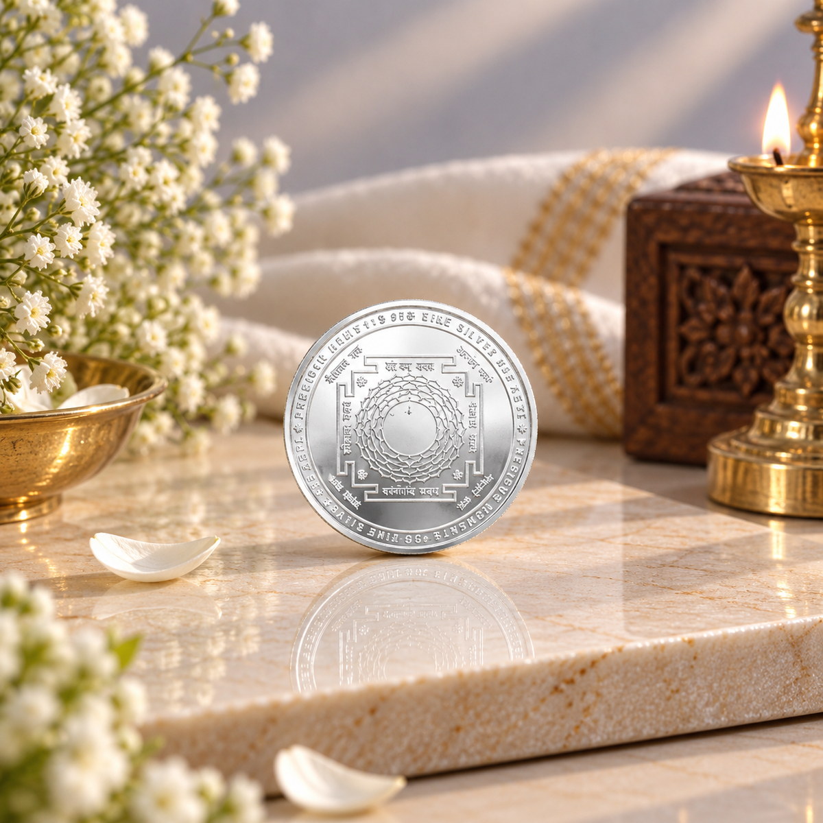 Kuber Shubh Labh 10Gm Silver Coin