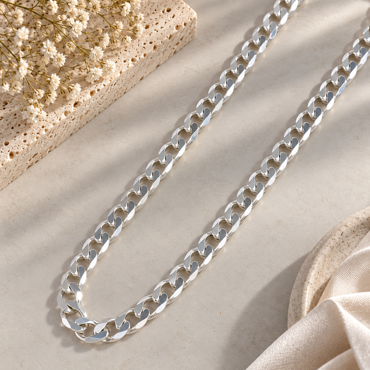 Majestic Cuban Silver Chain For Him