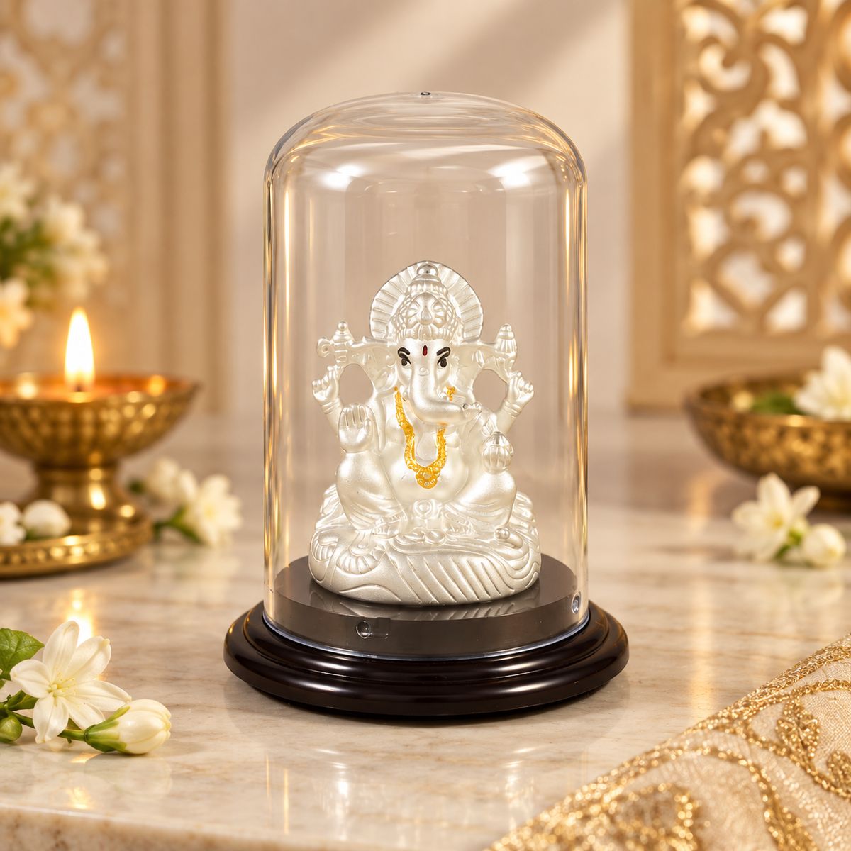 Shubh Siddhivinayak Silver Idol