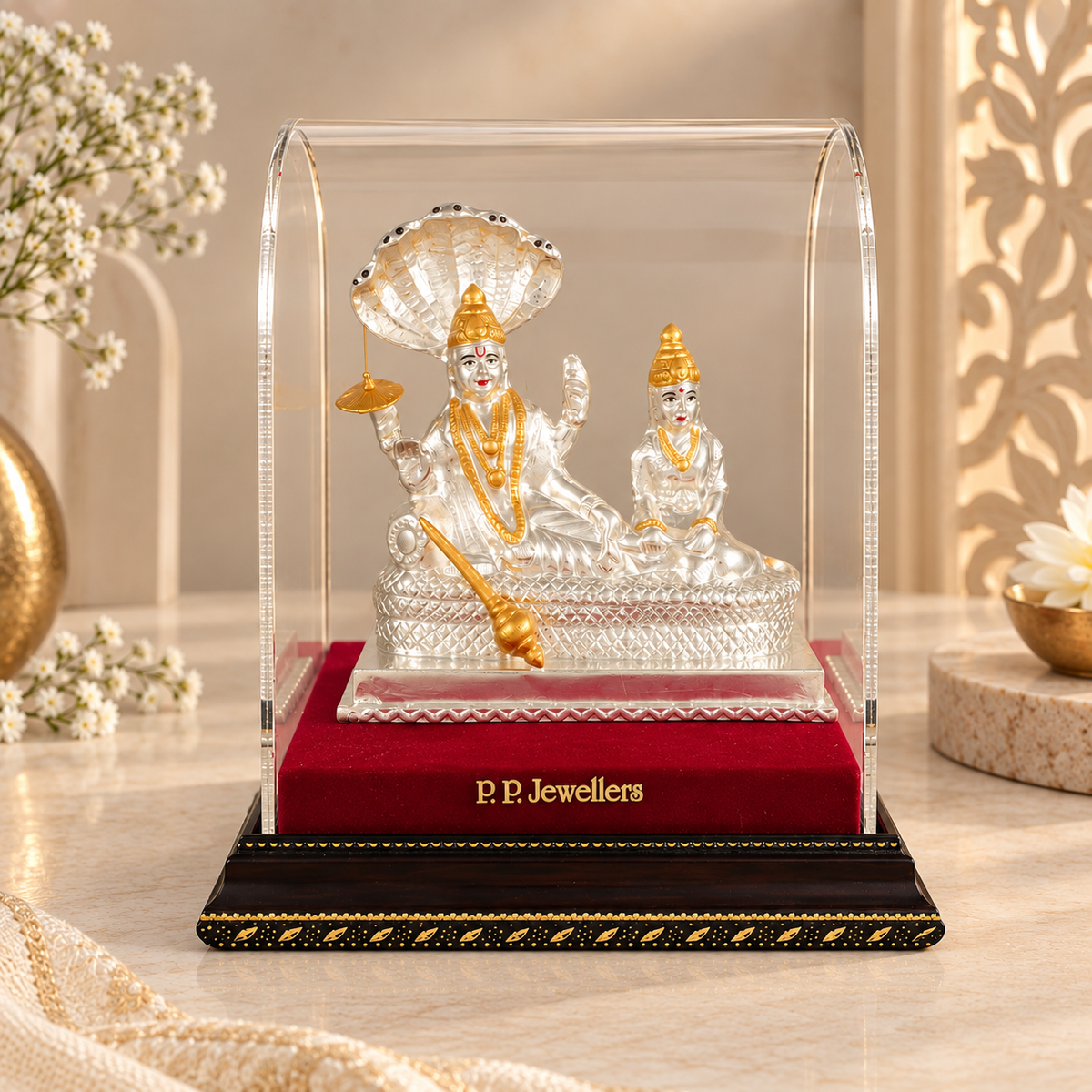 Sheshshayi Narayan Lakshmi Silver Idol
