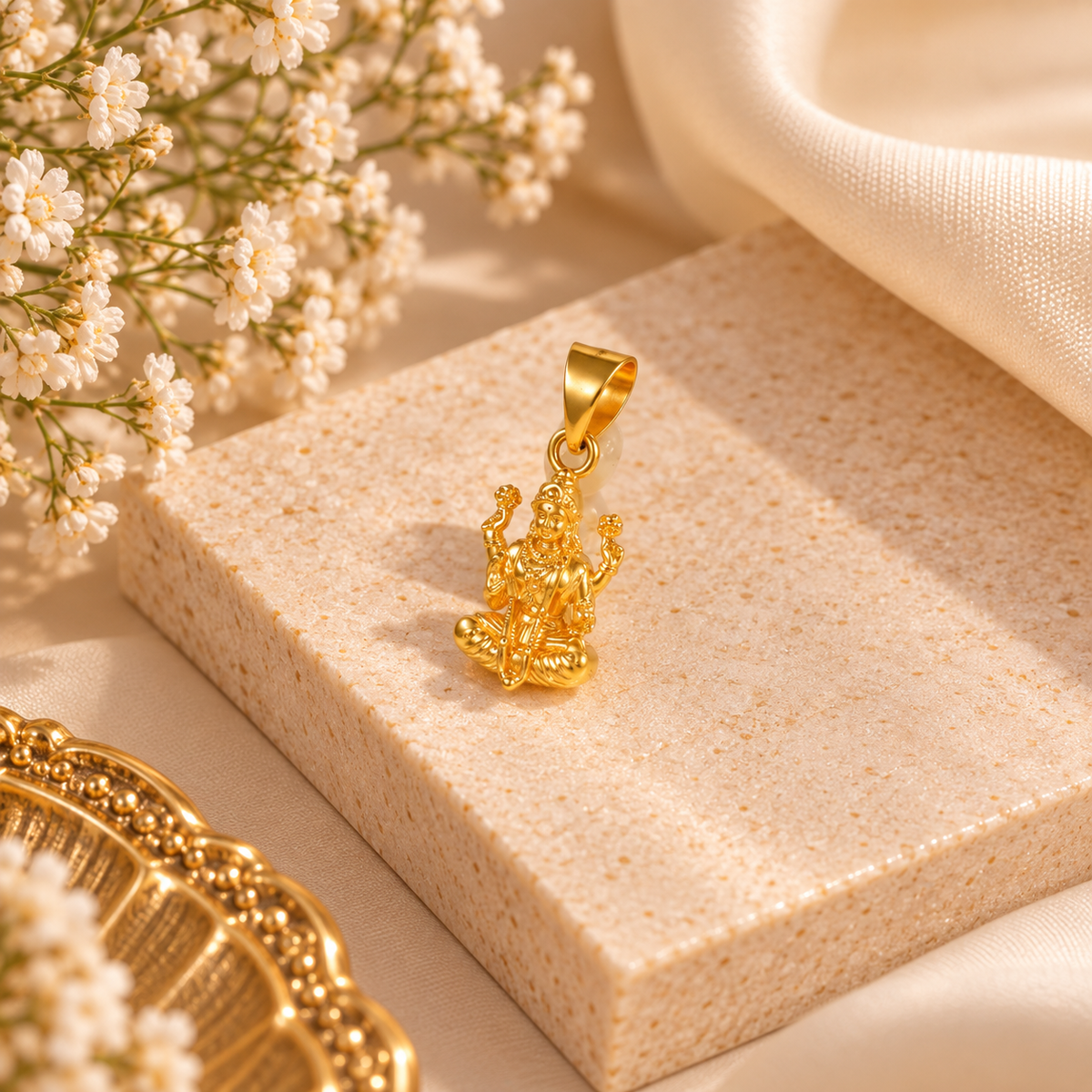 Auspicious Lakshmi Gold Pendant