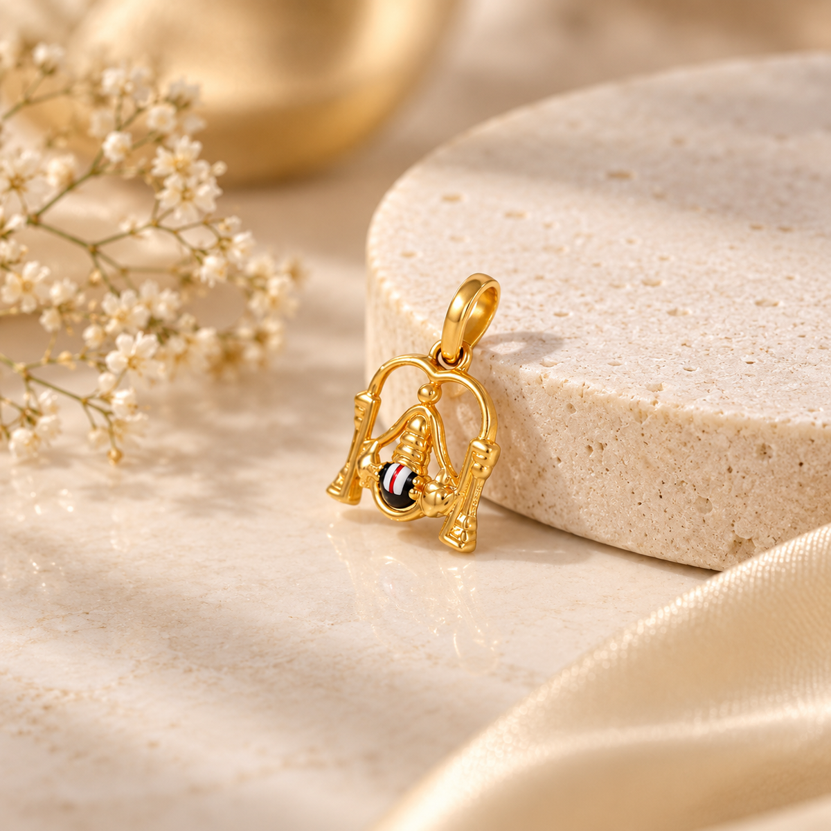 Balaji Arch Gold Pendant For Him