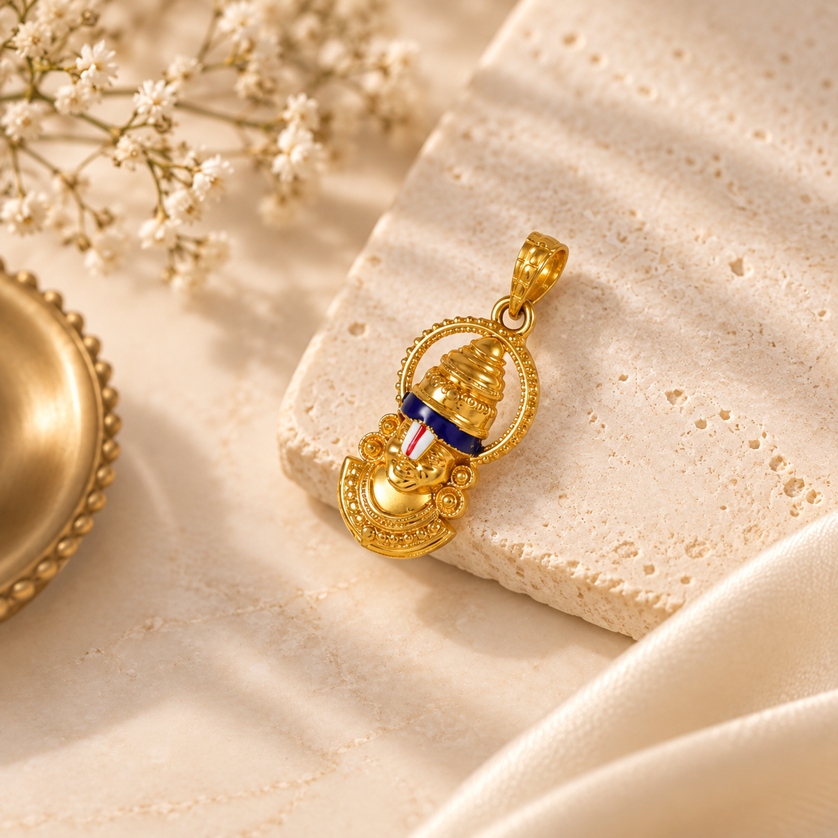 Royal Balaji Gold Pendant For Him