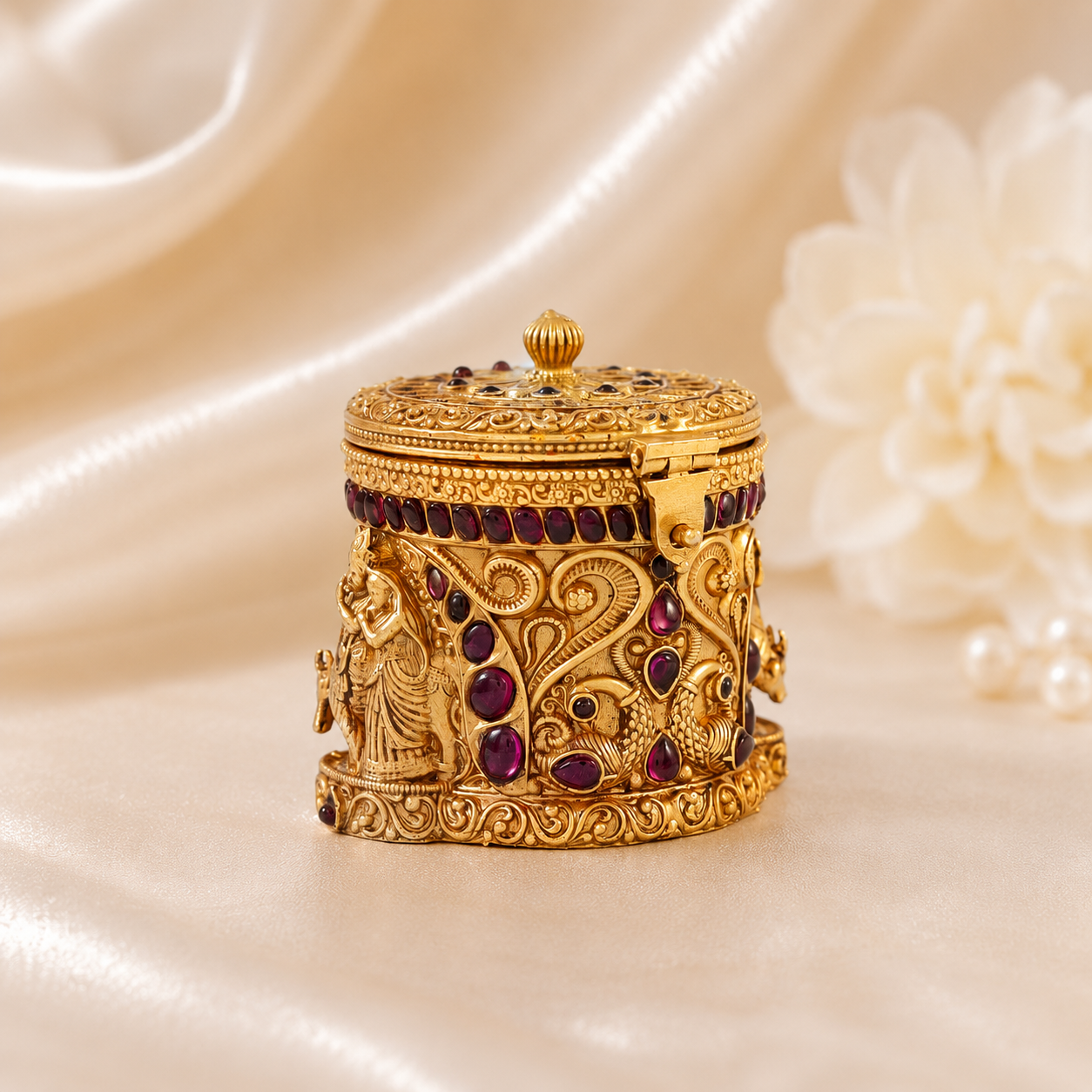 Boutique Silver Sindoor Box