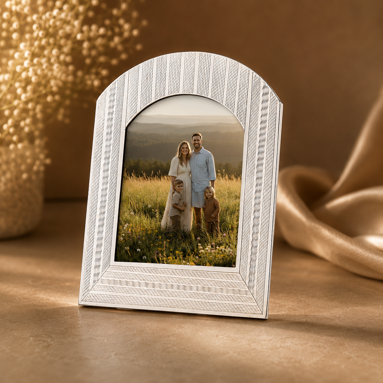 Eternal Family Silver Photo Frame