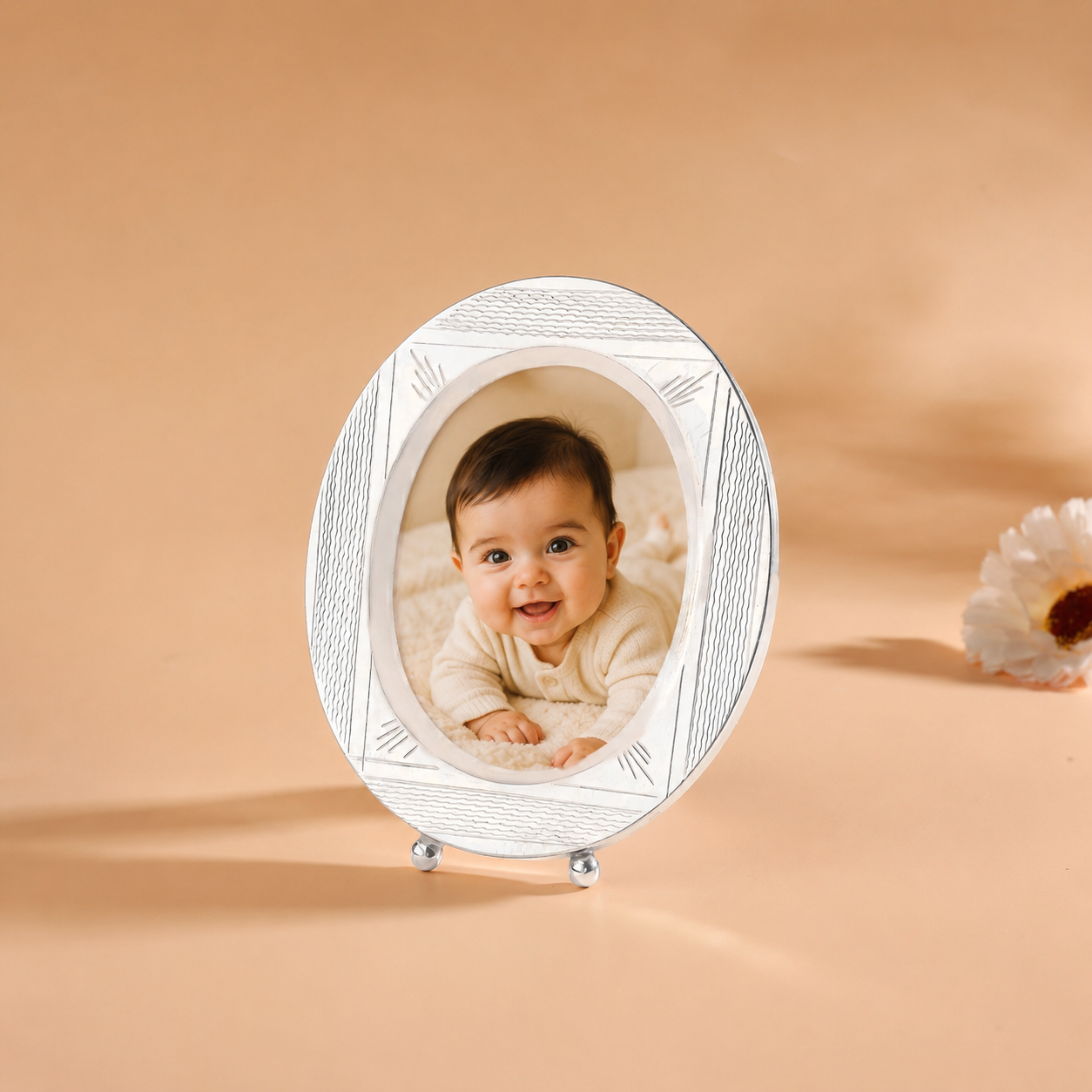 Oval Elegance Silver Photo Frame