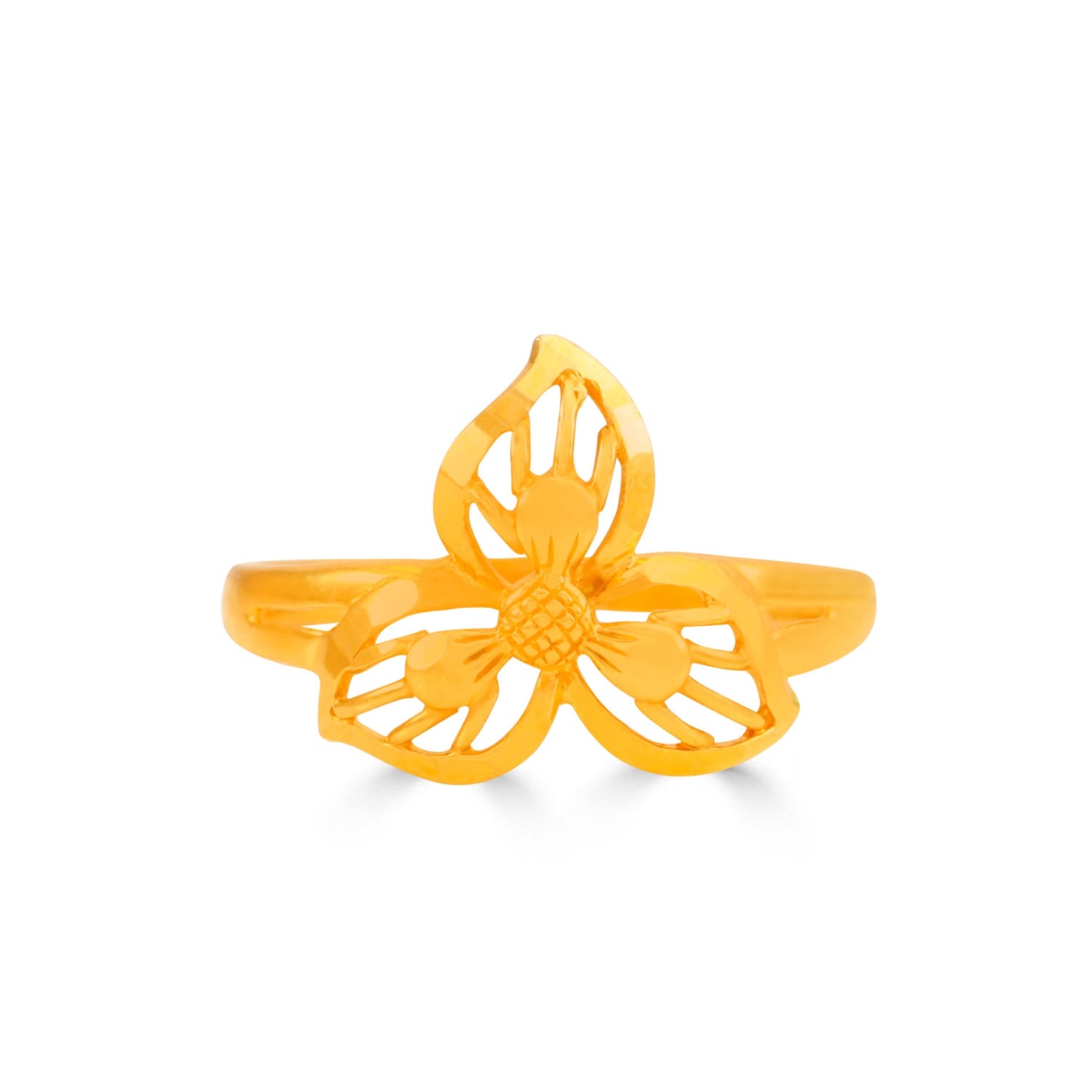 Diya Butterfly-Inspired Gold Ring