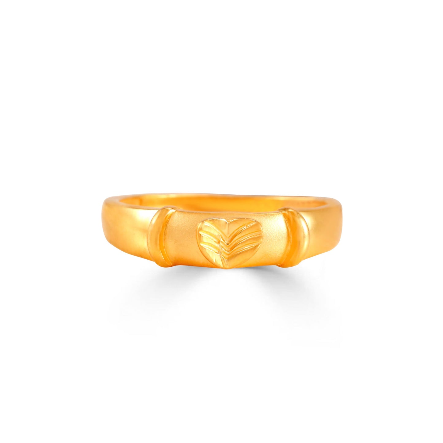 Leaf Embrace Gold Design Band Ring