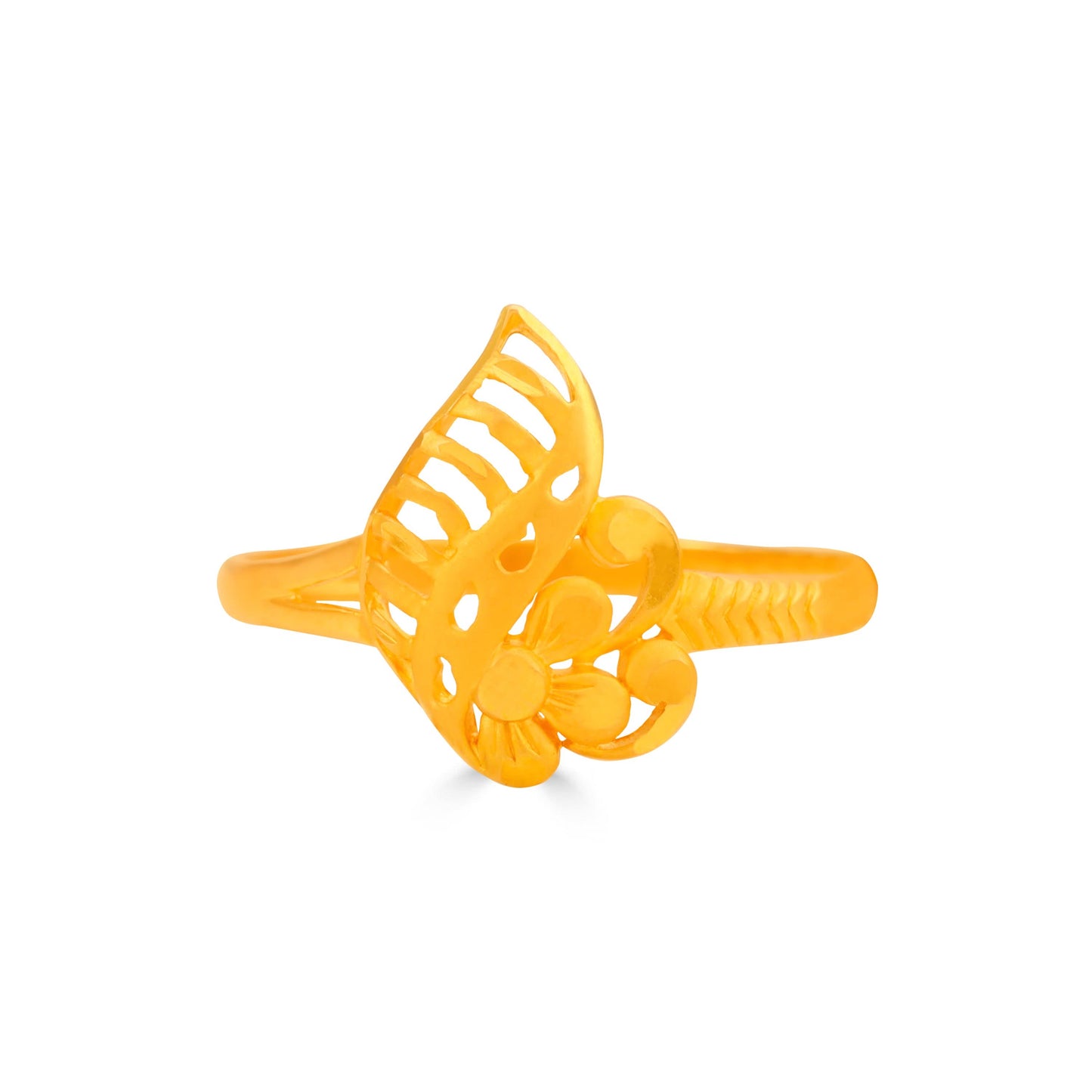 Emma Floral Grace Gold Design Ring