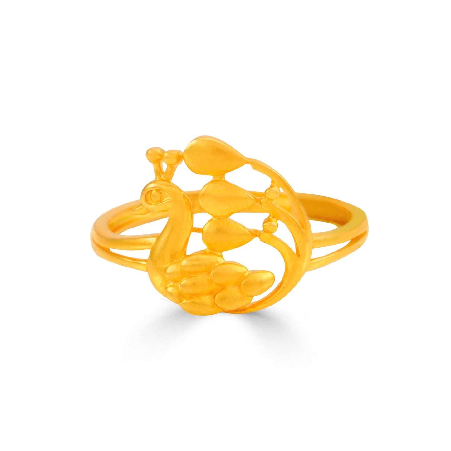 Tara Graceful Peacock Gold Ring