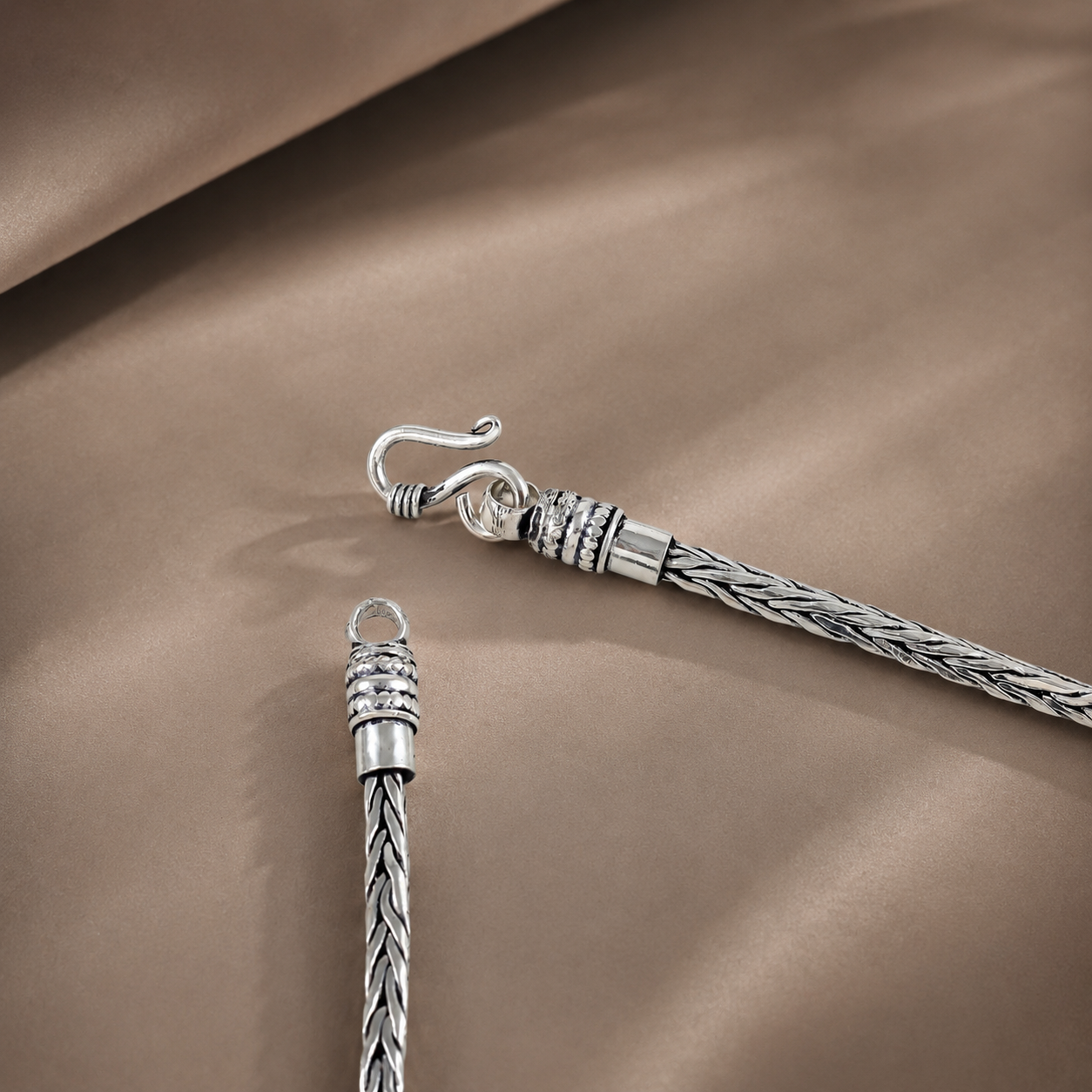Premium Rope Silver Chain For Him
