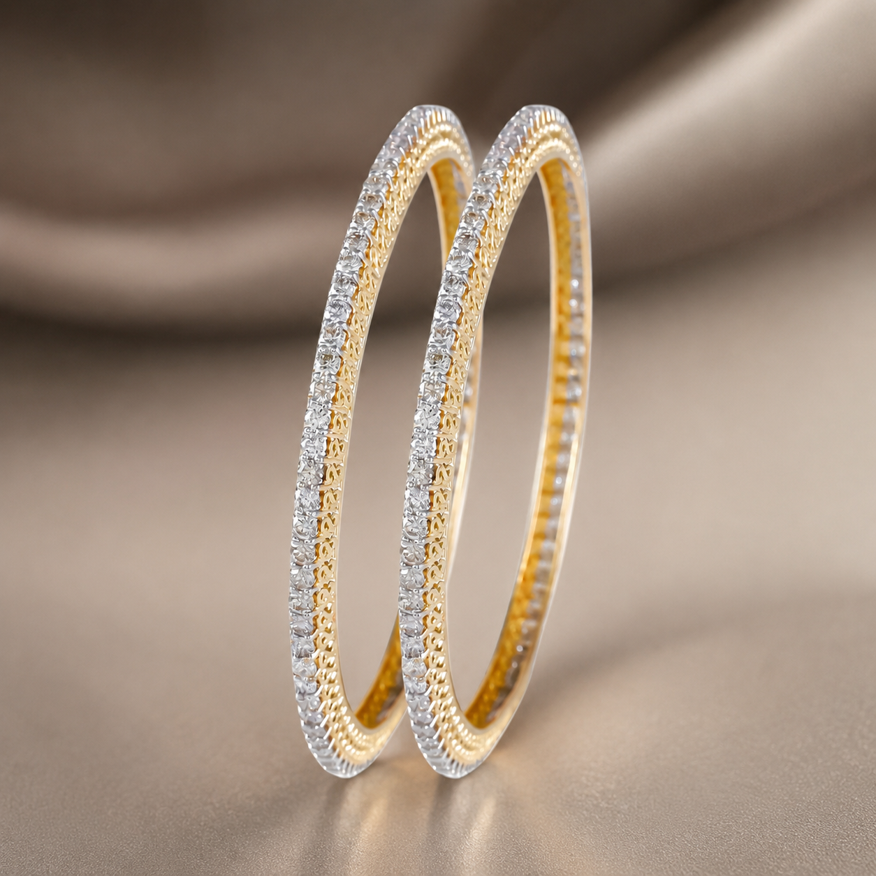 Shanaya Adorned With Diamonds Bangles