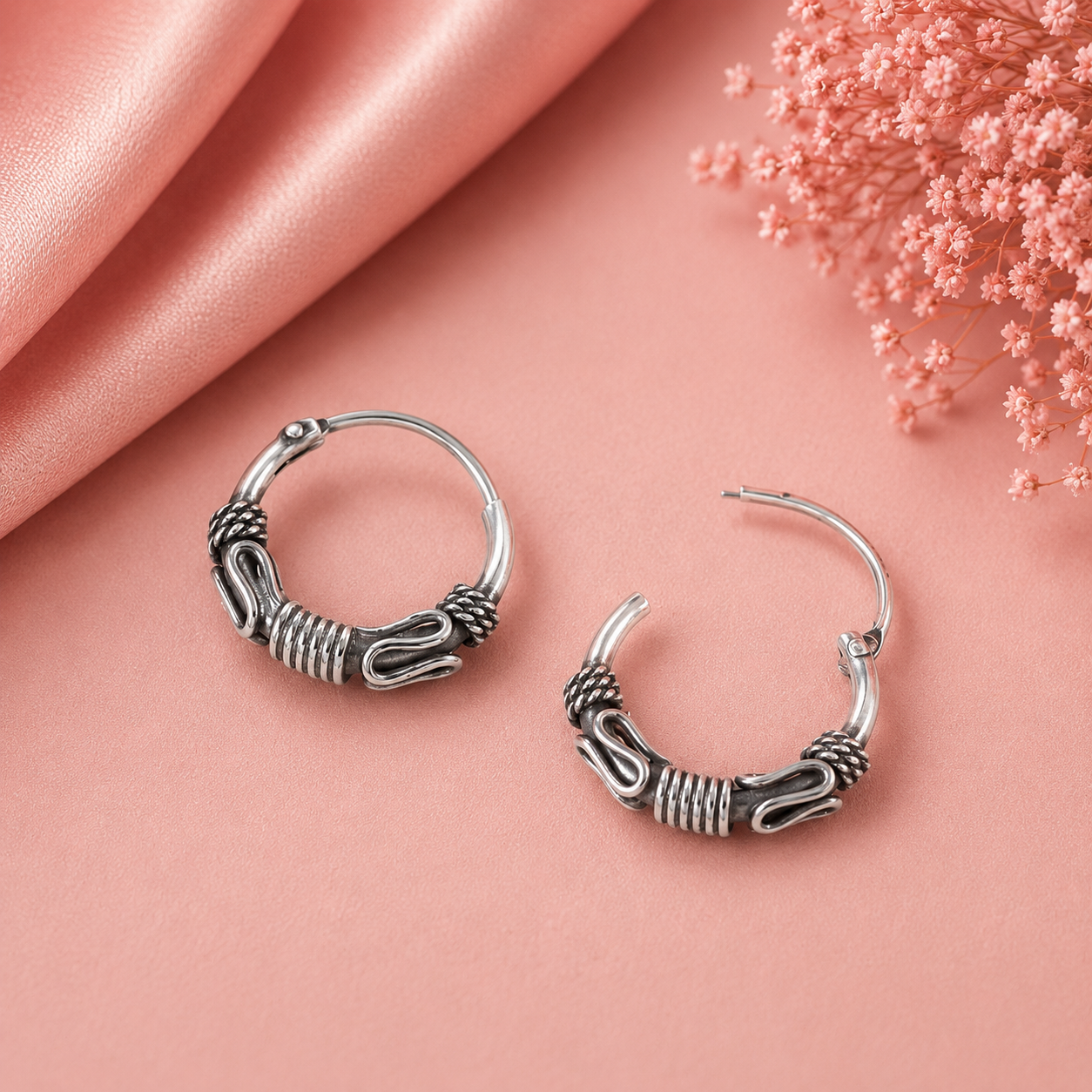 Mishti Ethnic Fusion Silver Bali